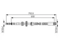 BOSCH Brzdov hadice BO 1987481546, 1 987 481 546