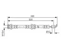 BOSCH Brzdová hadice BO 1987481554, 1 987 481 554