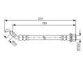 BOSCH Brzdov hadice BO 1987481562, 1 987 481 562