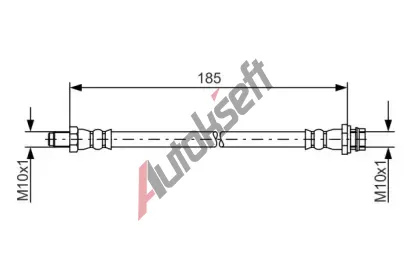 BOSCH Brzdová hadice BO 1987481564, 1 987 481 564 BOSCH Brzdová hadice BO 1987481564, 1 987 481 564