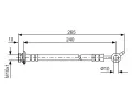 BOSCH Brzdov hadice BO 1987481570, 1 987 481 570