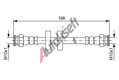 BOSCH Brzdov hadice BO 1987481581, 1 987 481 581