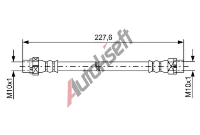 BOSCH Brzdová hadice BO 1987481582, 1 987 481 582 BOSCH Brzdová hadice BO 1987481582, 1 987 481 582