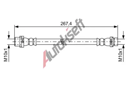 BOSCH Brzdová hadice BO 1987481583, 1 987 481 583  BOSCH Brzdová hadice BO 1987481583, 1 987 481 583