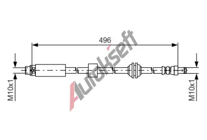 BOSCH Brzdov� hadice BO 1987481590, 1 987 481 590