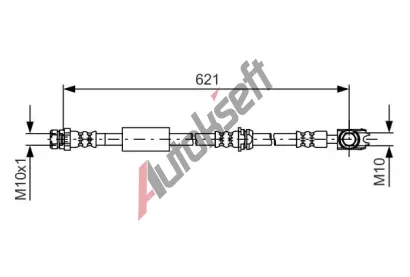 BOSCH Brzdová hadice BO 1987481592, 1 987 481 592 BOSCH Brzdová hadice BO 1987481592, 1 987 481 592
