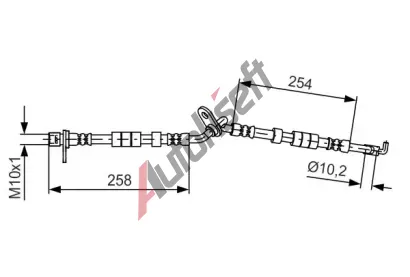 BOSCH Brzdov hadice BO 1987481597, 1 987 481 597