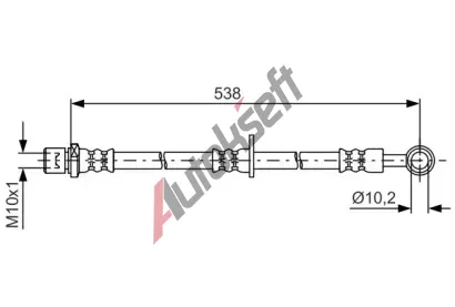 BOSCH Brzdov hadice BO 1987481605, 1 987 481 605