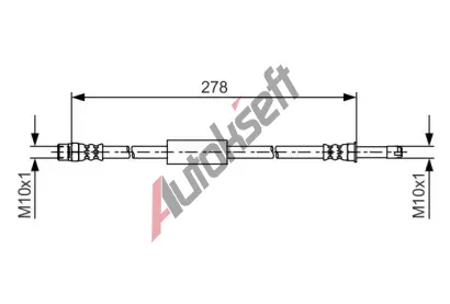 BOSCH Brzdová hadice BO 1987481617, 1 987 481 617 BOSCH Brzdová hadice BO 1987481617, 1 987 481 617