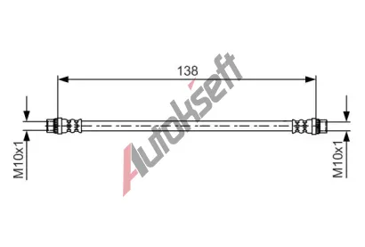 BOSCH Brzdová hadice BO 1987481625, 1 987 481 625 BOSCH Brzdová hadice BO 1987481625, 1 987 481 625