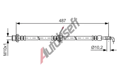BOSCH Brzdov hadice BO 1987481633, 1 987 481 633