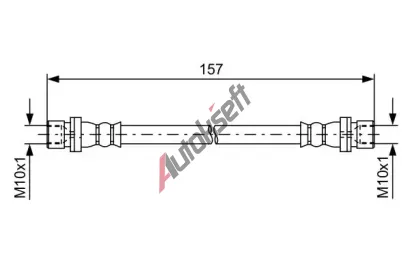 BOSCH Brzdová hadice BO 1987481642, 1 987 481 642 BOSCH Brzdová hadice BO 1987481642, 1 987 481 642