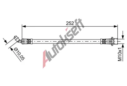 BOSCH Brzdov hadice BO 1987481662, 1 987 481 662