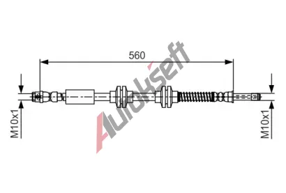 BOSCH Brzdov hadice BO 1987481664, 1 987 481 664