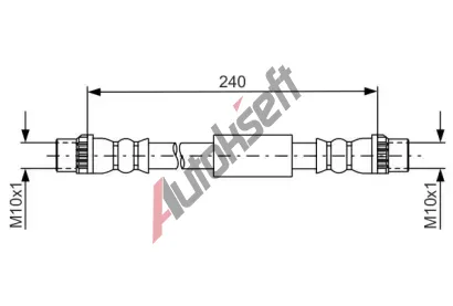 BOSCH Brzdov hadice BO 1987481666, 1 987 481 666