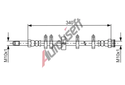 BOSCH Brzdová hadice BO 1987481667, 1 987 481 667 BOSCH Brzdová hadice BO 1987481667, 1 987 481 667