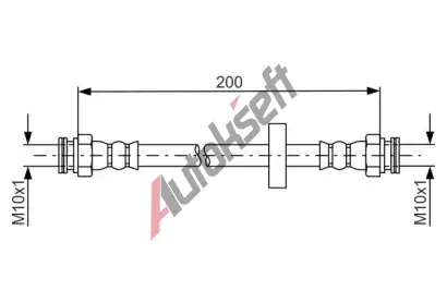 BOSCH Brzdov� hadice BO 1987481670, 1 987 481 670
