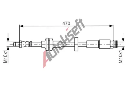 BOSCH Brzdov hadice BO 1987481672, 1 987 481 672