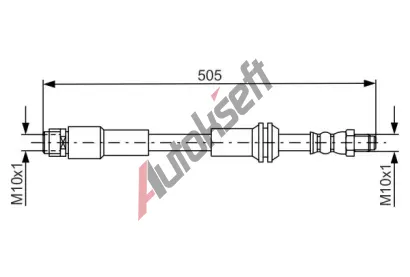 BOSCH Brzdová hadice BO 1987481675, 1 987 481 675  BOSCH Brzdová hadice BO 1987481675, 1 987 481 675