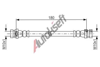 BOSCH Brzdov hadice BO 1987481681, 1 987 481 681
