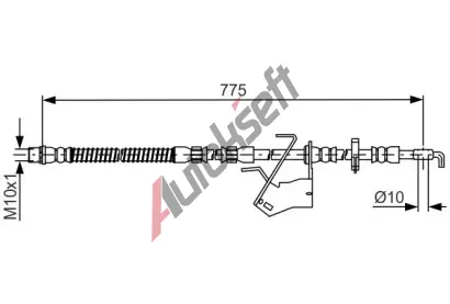 BOSCH Brzdová hadice BO 1987481685, 1 987 481 685 BOSCH Brzdová hadice BO 1987481685, 1 987 481 685