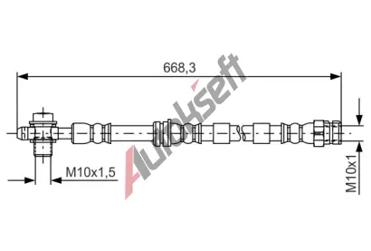 BOSCH Brzdov hadice BO 1987481693, 1 987 481 693