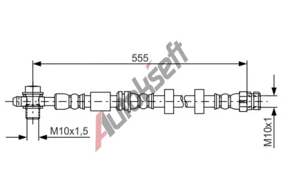 BOSCH Brzdová hadice BO 1987481694, 1 987 481 694 BOSCH Brzdová hadice BO 1987481694, 1 987 481 694