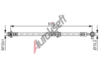 BOSCH Brzdov hadice BO 1987481696, 1 987 481 696
