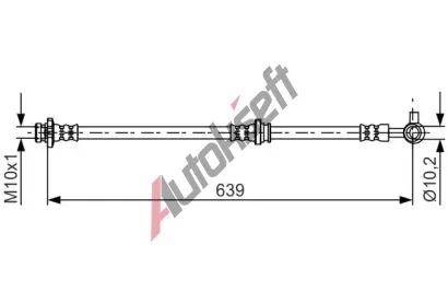 BOSCH Brzdov hadice BO 1987481697, 1 987 481 697