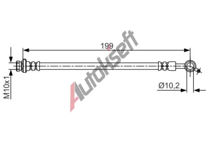 BOSCH Brzdov� hadice BO 1987481698, 1 987 481 698