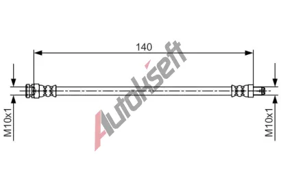 BOSCH Brzdov hadice BO 1987481706, 1 987 481 706