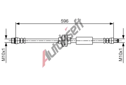 BOSCH Brzdov hadice BO 1987481708, 1 987 481 708