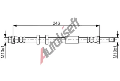 BOSCH Brzdová hadice BO 1987481714, 1 987 481 714  BOSCH Brzdová hadice BO 1987481714, 1 987 481 714