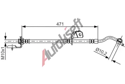 BOSCH Brzdov hadice BO 1987481715, 1 987 481 715