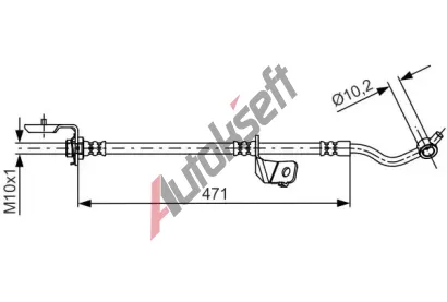BOSCH Brzdov hadice BO 1987481716, 1 987 481 716