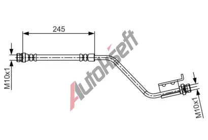 BOSCH Brzdová hadice BO 1987481717, 1 987 481 717 BOSCH Brzdová hadice BO 1987481717, 1 987 481 717