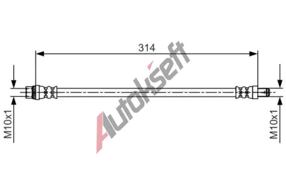 BOSCH Brzdov hadice BO 1987481718, 1 987 481 718