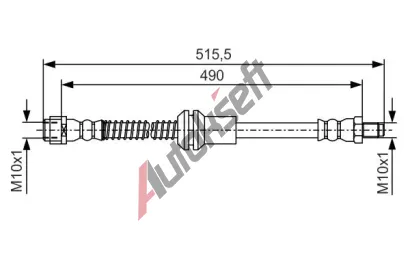 BOSCH Brzdová hadice BO 1987481721, 1 987 481 721 BOSCH Brzdová hadice BO 1987481721, 1 987 481 721