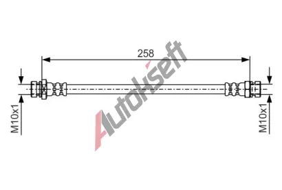 BOSCH Brzdov hadice BO 1987481725, 1 987 481 725