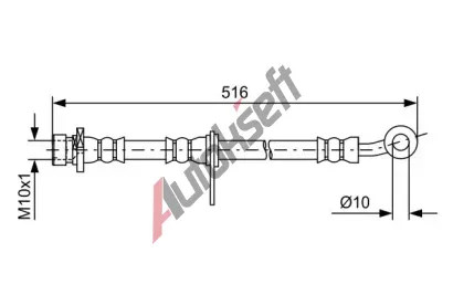 BOSCH Brzdov� hadice BO 1987481729, 1 987 481 729
