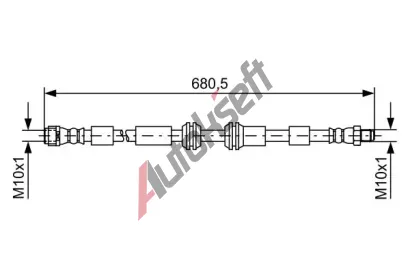 BOSCH Brzdová hadice BO 1987481734, 1 987 481 734 BOSCH Brzdová hadice BO 1987481734, 1 987 481 734