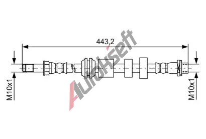 BOSCH Brzdov hadice BO 1987481740, 1 987 481 740