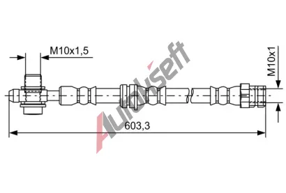 BOSCH Brzdov hadice BO 1987481742, 1 987 481 742