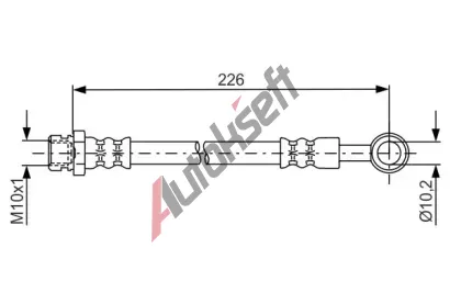 BOSCH Brzdov hadice BO 1987481743, 1 987 481 743