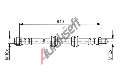 BOSCH Brzdov hadice BO 1987481744, 1 987 481 744