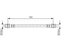BOSCH Brzdov hadice BO 1987481784, 1 987 481 784