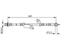 BOSCH Brzdov hadice BO 1987481789, 1 987 481 789