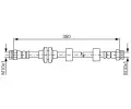 BOSCH Brzdov� hadice BO 1987481804, 1 987 481 804