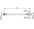 BOSCH Brzdov hadice BO 1987481834, 1 987 481 834