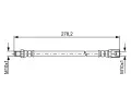 BOSCH Brzdová hadice BO 1987481846, 1 987 481 846